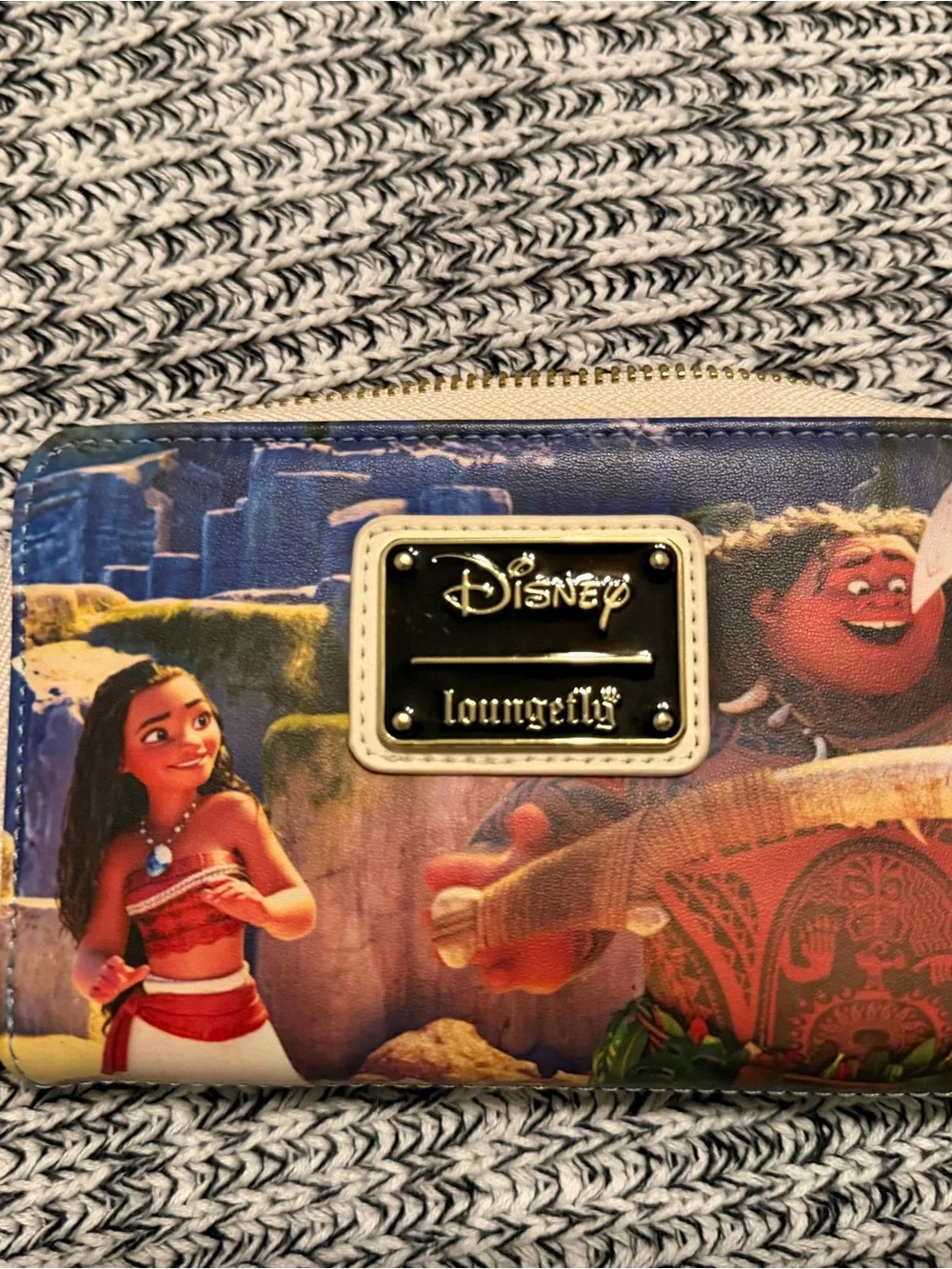 Loungefly Disney Moana Scene Wallet - Blue, Red, Tan